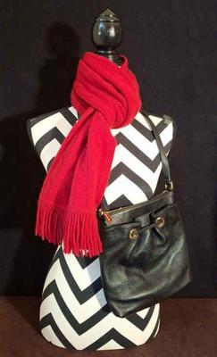 Authentic Micheal Kors Purse * Handbag * Red Nordstrom Cashmere Scarf
