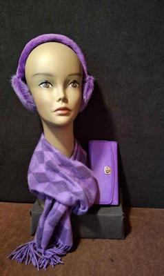 Coach Wallet * Probable Fur Ear Muffs * Nordstrom Cashmere Scarf *
