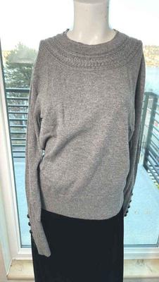 Burberry Brit Heather Gray Ladies Sweater * XL
