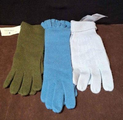 2 Pair New with tag Cashmere Gloves * Nordstrom & Charter Club Brand
