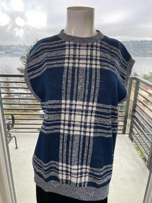 Pendleton Wool Sleeveless Sweater * Blue/Cream Plaid Pattern * Size L
Pendleton Wool Sleeveless Sweater * Dusty Purple Size L
