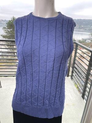 Pendleton Wool Sleeveless Sweater * Dusty Purple Size L
