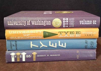Tyee University of Washington Yearbooks * 1957 * 1959 Through 1961 *
