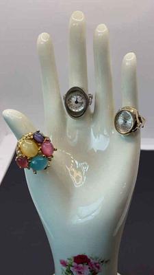 Namron Working Watch Finger Ring * 2 Other Non Working…battery Maybe?
