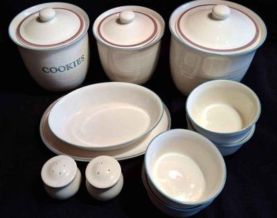 Pfaltzgraff Platter * Oval Serving Dish * Salt & Pepper Shaker * Set Of 4 Bowls * Canister Set *
