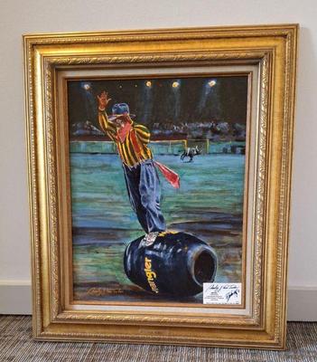 Sale Photo Thumbnail #80: Signed Original Charley J Van Troba Oil Painting * "High Roller" 2000 *
