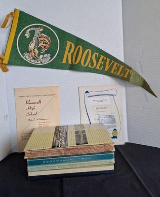 Roosevelt High School Yearbooks * 1952 Through 1956 * 1956 Commencement Program & Souvenir *

