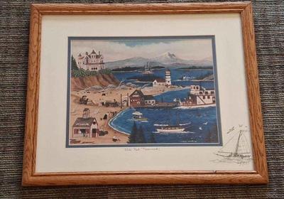 Signed Cindy Mangutz Print * 267/950 * "Olde Port Townsend" *
