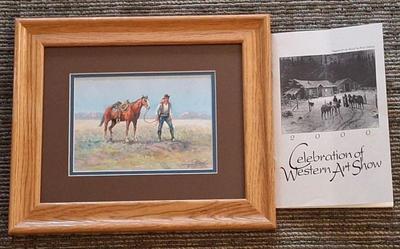 Sale Photo Thumbnail #75: Signed Original Fred Oldfield Painting * " I Know I Have Been Here Before" *
