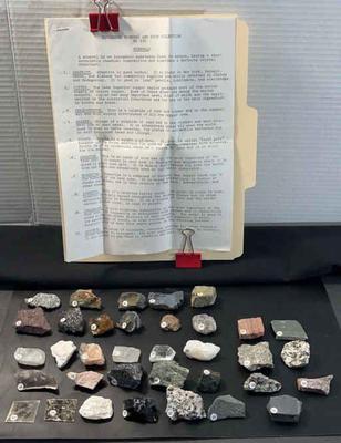 Mineral & Rock Collection Sample for College Course
