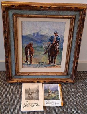 Signed Original Charley J. Van Troba Oil Painting * "The Fugative" 1999 *
