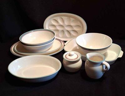 Pfaltzgraff * Deviled Egg Serving Platter * Serving Dishes * Sugar Bowl And Creamer *
