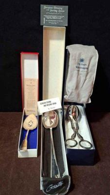 Selection Of Vintage * Silver Plated *Serving Utensils

