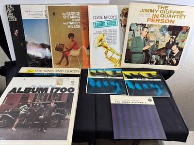 Jazz & Blues Records * 3 45s * 9 LPs * 45s By Jimmy Giuffre, 1955 * 1 Jimmy Giuffre LP, MG V-8837*
