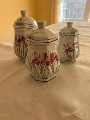 Hand painted canister