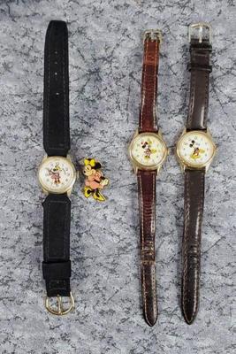 Mickey and minnie mouse watches