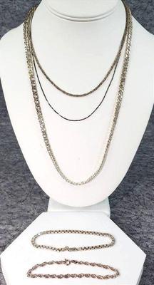 Sterling necklaces and bracelets