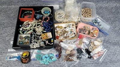 Jewelry making beads broken stands, finding, gems, stones