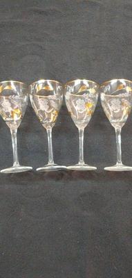 Crystal wine glasses
