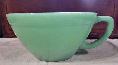 Jadeite batter mixing bowl