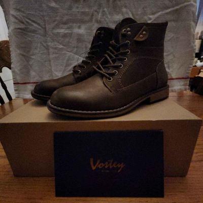 Vostey mens side zip chukka boot