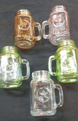 Large ball jar style drinking mugs