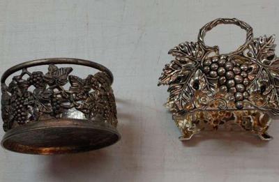 Silver plate serving pieces