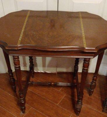 Oval side table