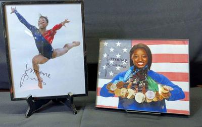 Autographed Simone Biles Olympic Photos
