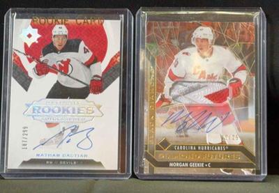 NHL Upper Deck Hockey Cards * Autographed Nathan Bastian Rookie Card 187/299 KRAKEN opening Roster
