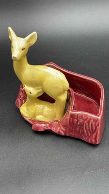 SHAWNEE USA Pottery #569 Deer & Fawn Planter
