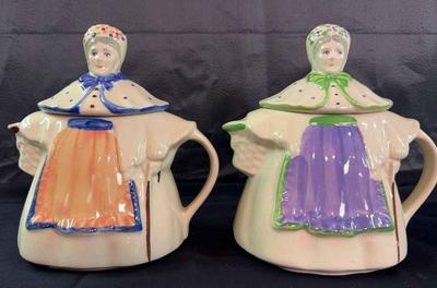 Shawnee 8.5” Peach Granny Ann Tea Pot * Shawnee 8.5 Lavender Granny Ann Teapot *
