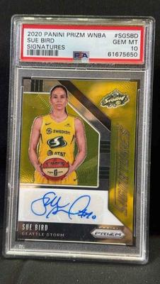 SUE BIRD STORM BASKETBALL SIGNATURE CARD * 2020 Panini Prizm WNBA Rated Card
