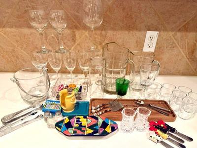 Serving and entertaining talavera, anchor hocking)