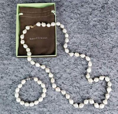 Ross simons pearl necklace and bracelet