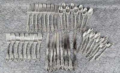 Baroque by godinger silver plated flatware for 8