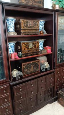 Bookcase with storage shelf