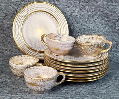 Vintage stangl pottery antique gold