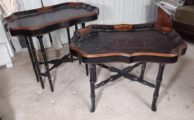 Pair of tea tables
