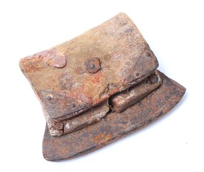 Lot 223 tibetan leather iron chuckmuck fire starter