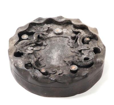 Lot 298 chinese heavy inkstone