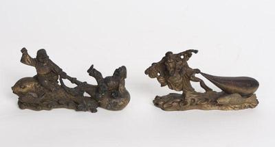 Lot 343 chinese bronze statues buddha of wealth