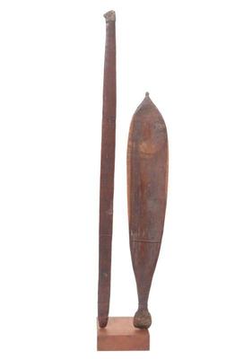 Lot 480 two aboriginal weapons atl atl & woomera