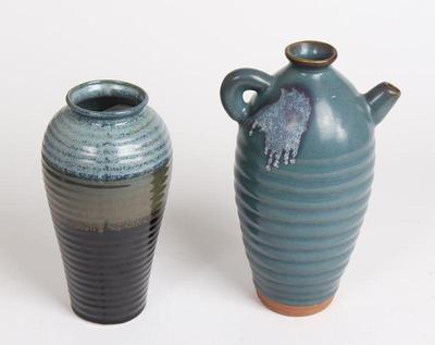 Lot 510 two ceramic vases