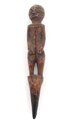 Lot 481 african figural wood carved peg 20th c.