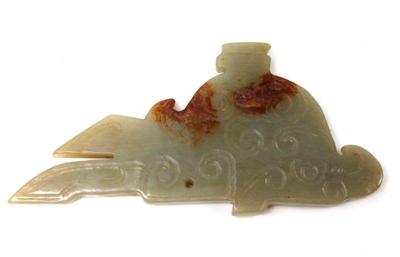 Lot 297 chinese archaistic jade style pendant