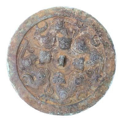 Lot 331 archaistic style chinese bronze mirror