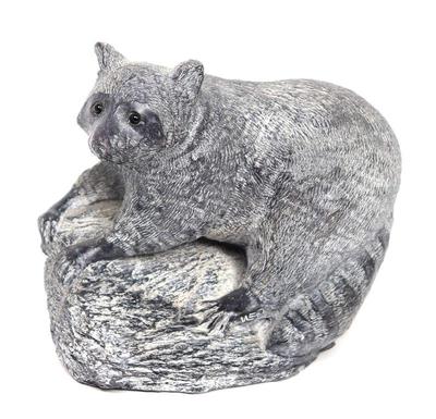 Lot 491 lovely cast racoon statue