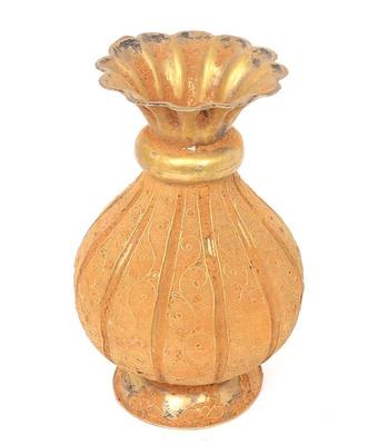 Lot 341 chinese cloisonne ready brass guard vase
