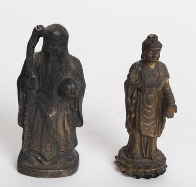 Lot 340 chinese shou lao and japanese kichijoten